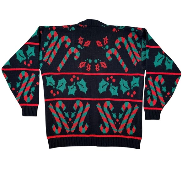 VTG Cabin Creek 90s Christmas Sweater Size Med Grannycore Cabincore - Picture 3 of 8